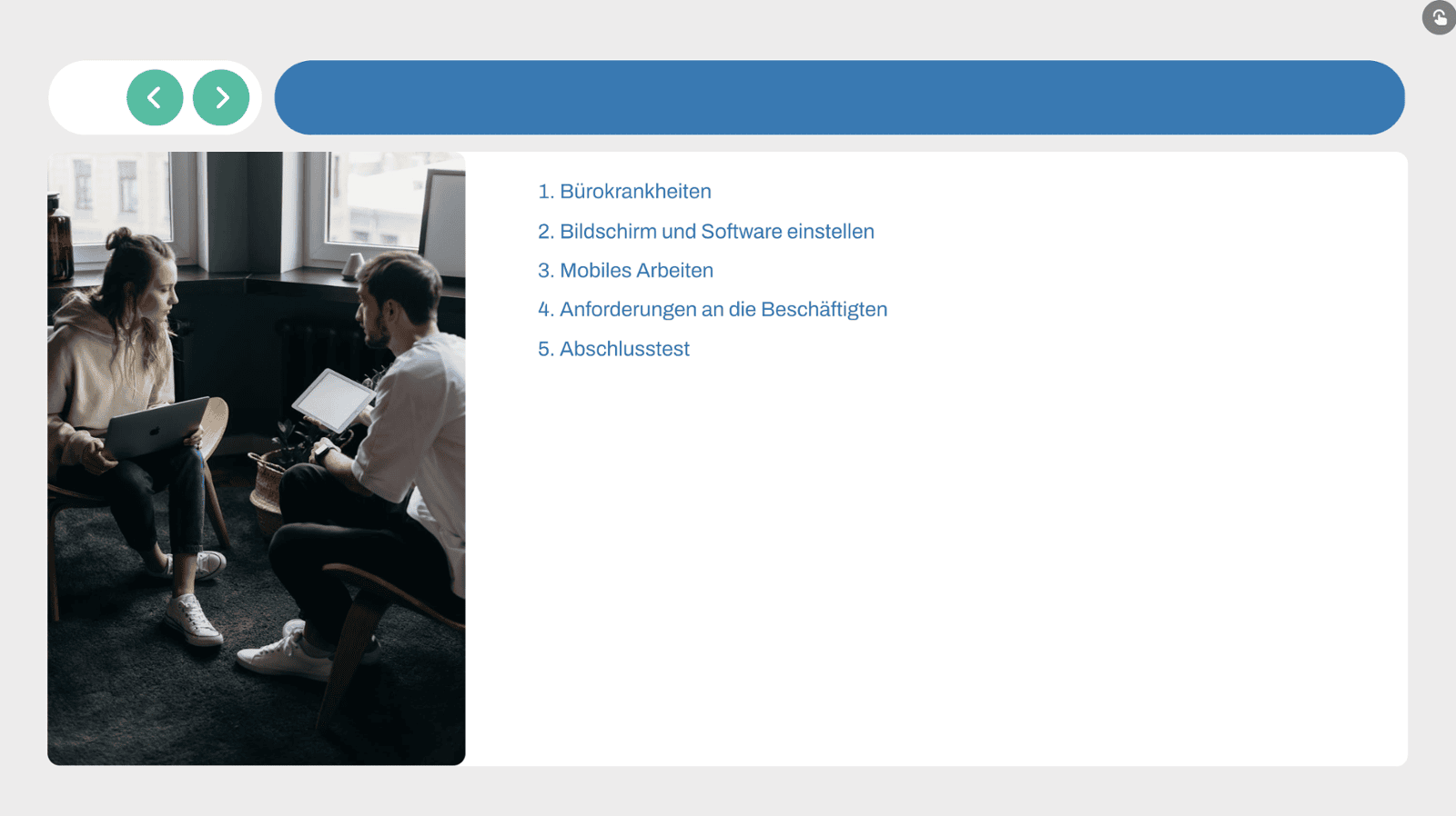 Inhalt der Schulung für Informationssicherheit